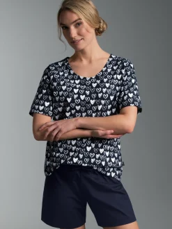 Pyjama mit Allover-Druck 
