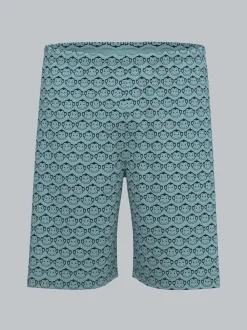 Pyjama Shorts mit Allover-Muster "Äffchen" Gletscher