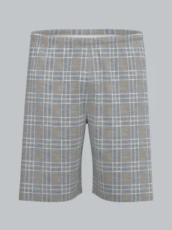 Pyjama Shorts mit Karo-Muster Night-blue