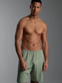 Pyjama Shorts mit Tetris Muster Green tea