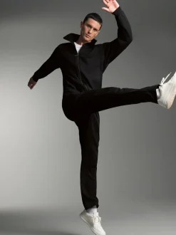 Raglanjacke aus Sweat-Qualität Schwarz