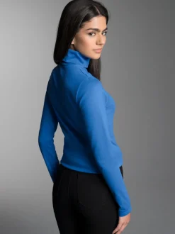 Rollkragenshirt Electric-blue