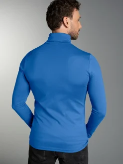 Rollkragenshirt Electric-blue