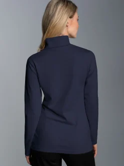 Rollkragenshirt Navy