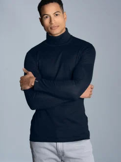 Rollkragenshirt Navy