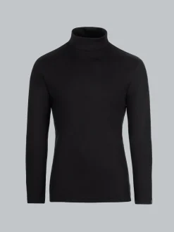 Rollkragenshirt Schwarz