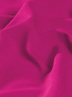 Rundhalsshirt aus Viskose Magenta