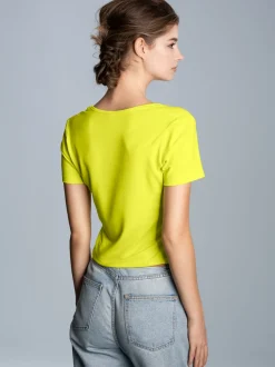 Rundhalsshirt aus Viskose Powergreen