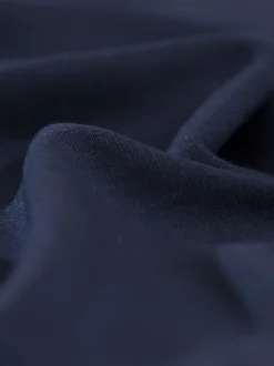 Rundhalsshirt aus Viskose Navy