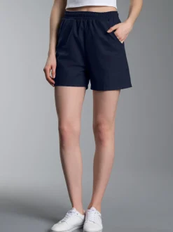 Shorts aus 100% Baumwolle Navy