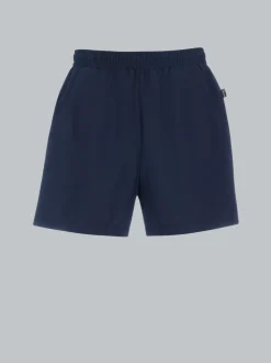 Shorts aus 100% Baumwolle Navy