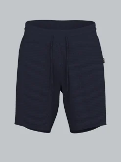 Shorts in Waffel-Optik Navy