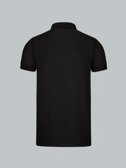 Slim Fit Poloshirt aus DELUXE-Piqué Schwarz