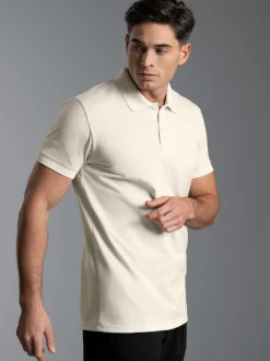 Slim Fit Poloshirt aus DELUXE-Piqué Natur