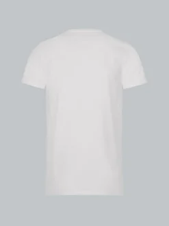 Slim Fit T-Shirt aus DELUXE Baumwolle Weiss