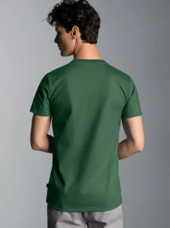 Slim Fit T-Shirt aus DELUXE Baumwolle Efeu