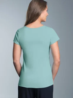 Slim Fit T-Shirt mit glitzerndem Herz-Printmotiv Gletscher