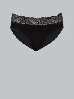 Slip mit Spitze Schwarz