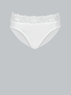 Slip mit Spitze Weiss