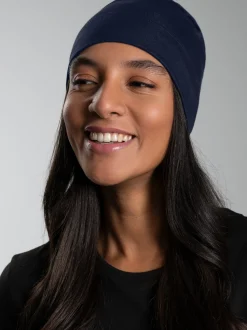 Soft-Cap aus Viskose Navy