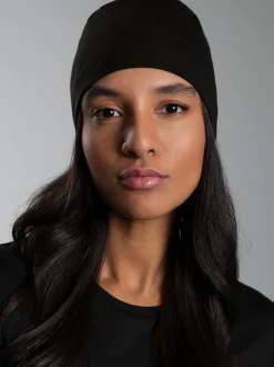 Soft-Cap aus Viskose Schwarz