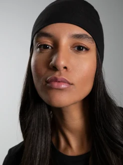 Soft-Cap aus Viskose Schwarz