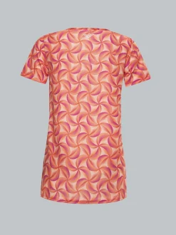 Sport T-Shirt mit modischem Allover-PrintApricot