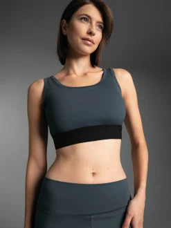 Sport-Bustier Anthrazit