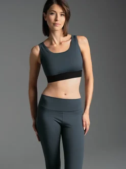 Sport-Bustier Anthrazit