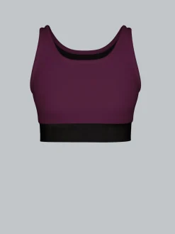 Sport-Bustier Aubergine