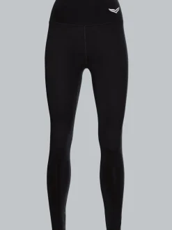 Sportleggings mit hohem Bund Schwarz