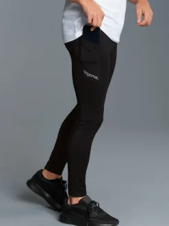 Sportleggings mit praktischer Tasche Schwarz