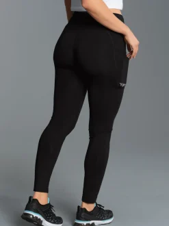 Sportleggings mit praktischer Tasche Schwarz