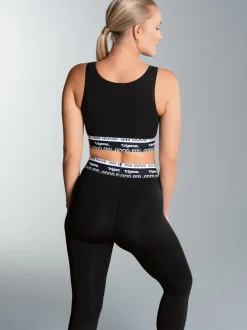 Sport-Set aus Sport-Bustier und Sportleggings Schwarz