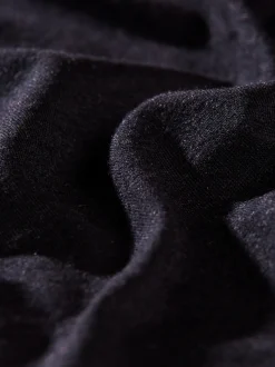 Sportshirt aus Merinowolle Schwarz