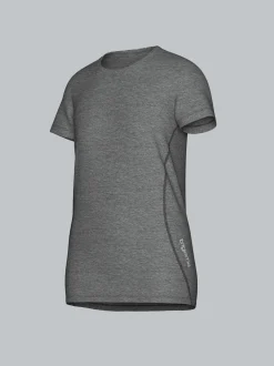 Sportshirt in Melange-Optik Schwarz/bunt