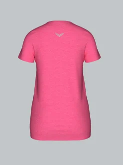 Sportshirt in Melange-Optik Flamingo