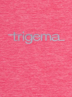Sportshirt in Melange-Optik Flamingo