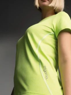 Sportshirt in Melange-Optik Lemon