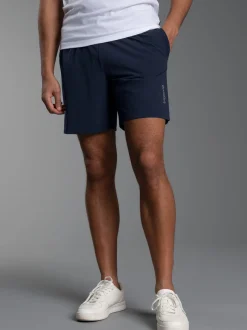 Sport-Shorts mit Innenslip aus Netz Navy