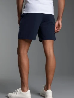 Sport-Shorts mit Innenslip aus Netz Navy