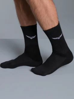 Sportsocken im Doppelpack Schwarz