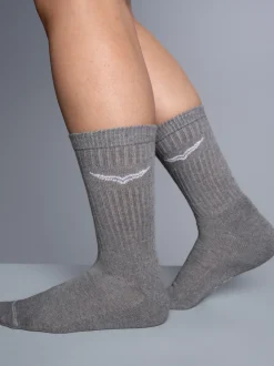 Sportsocken im Doppelpack Grau-melange