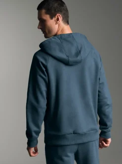 Sweatjacke mit Kapuze Jeans-melange