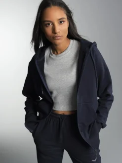 Sweatjacke mit Kapuze Navy