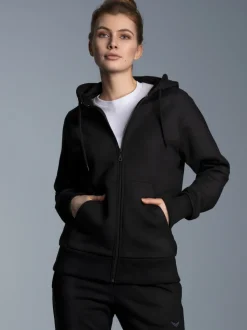 Sweatjacke mit Kapuze Schwarz
