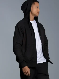 Sweatjacke mit Kapuze Schwarz