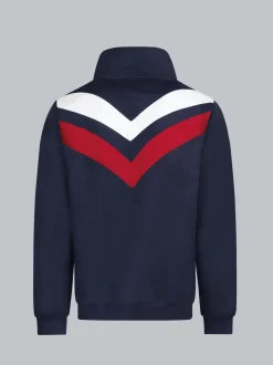 Sweatjacke mit praktischen Taschen Navy