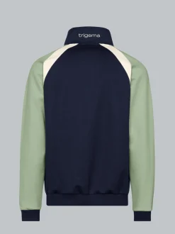 Sweatjacke mit Stehkragen Navy