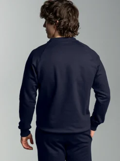 Sweatshirt mit angerauter Innenseite Navy
